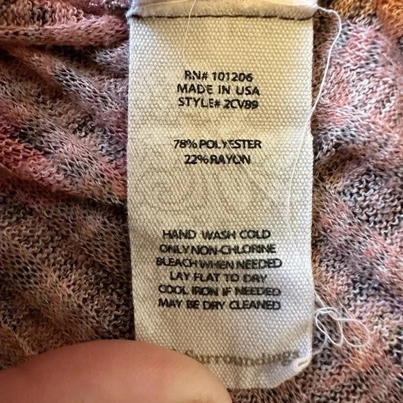 SOFT SURROUNDINGS Alisanna Tunic Top Women Size M (10-12) Coral Floral - Picture 7 of 10